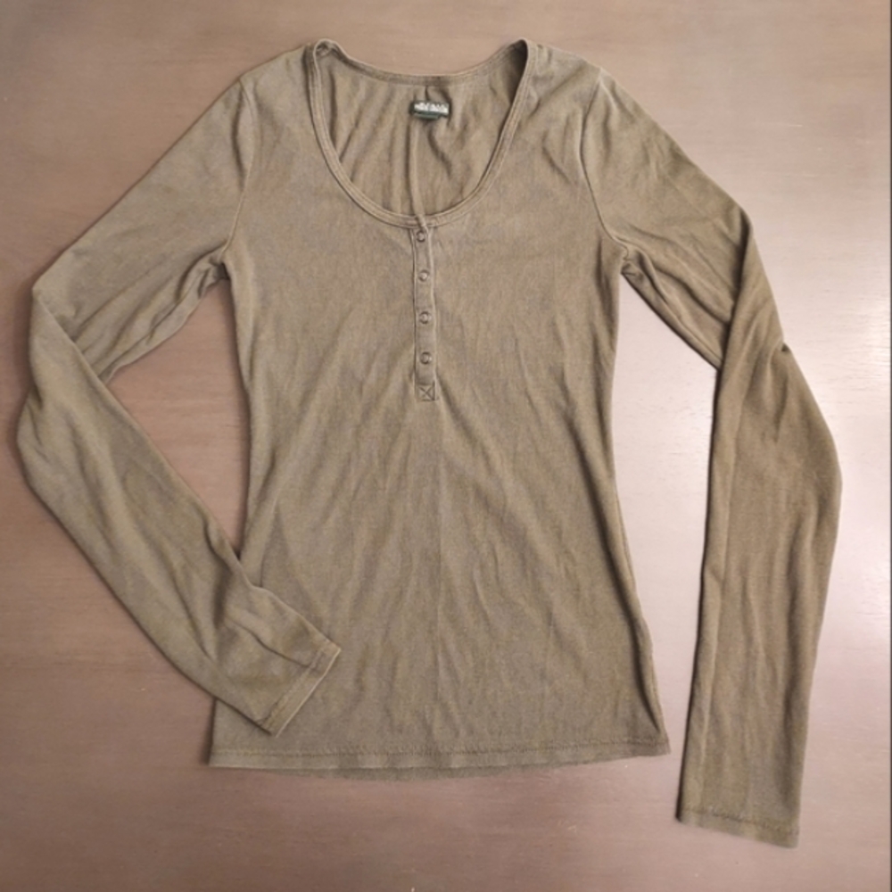 Long Sleeve Olive Green Shirt | wild fable  | Small